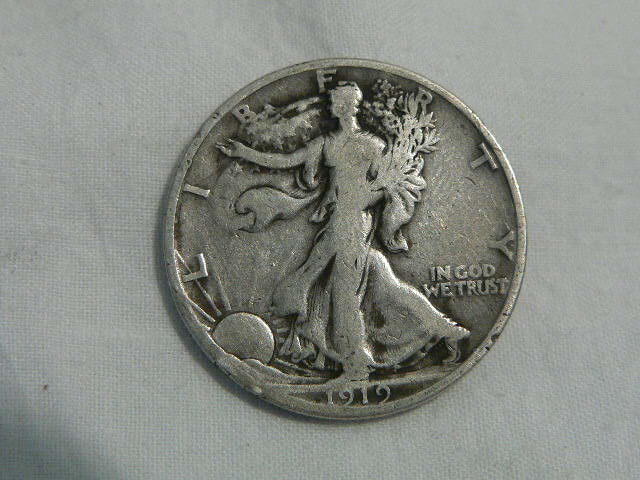 #C145  VF 1919-S Silver Walking Liberty Half Dollar 