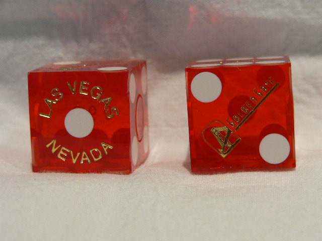 #M177 Obsolete Casino Dice from Golden Gate in Las Vegas 