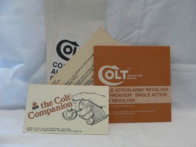 M301 Colt 1978 Colt SAA Instructions Manual
